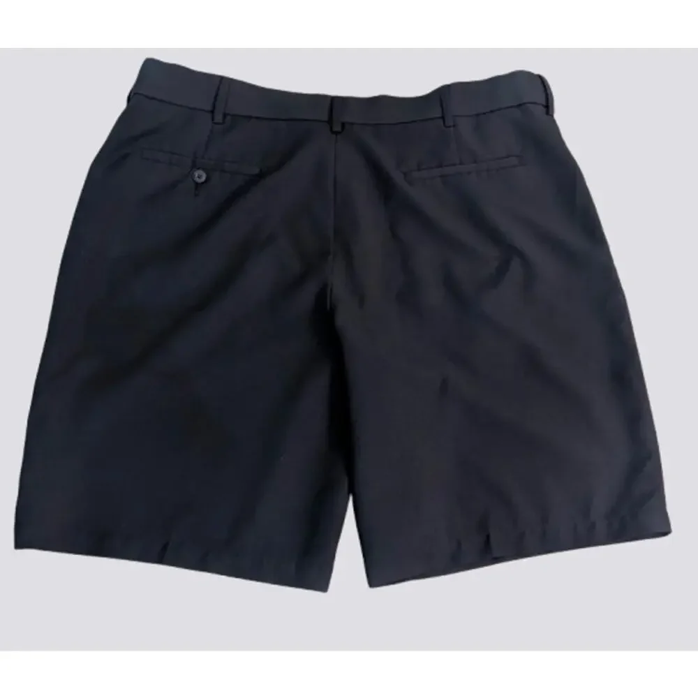 Grand Slam Performance Black Flat Front Golf Shorts - Size 40
